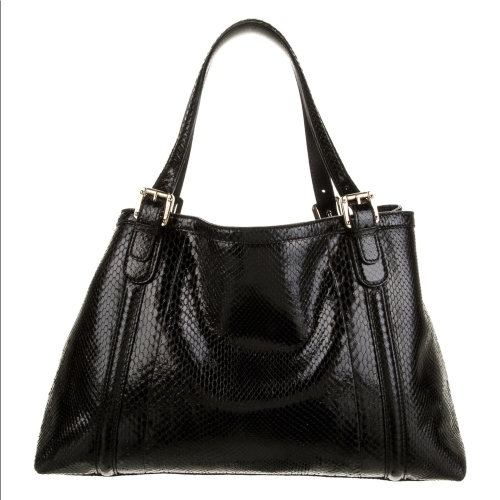 Gucci Medium Python Handbag - image 3